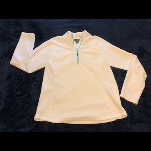 Eddie Bauer Large white pull over jacket